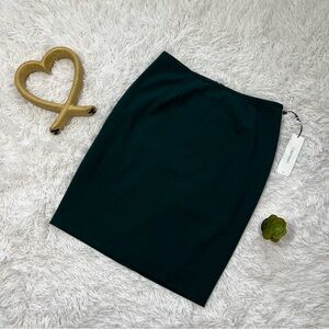 NWT Calvin Klein Green Pencil Skirt Knee-Length Work